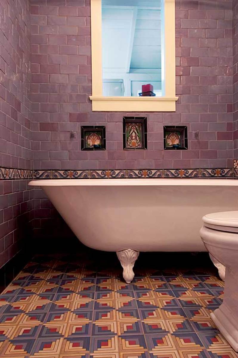 Dazzling Tile for Art Deco Baths - Arts & Crafts Homes and the Revival