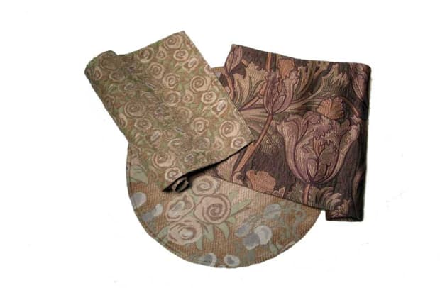 Art Nouveau upholstery fabrics come from Archive Edition Textiles.