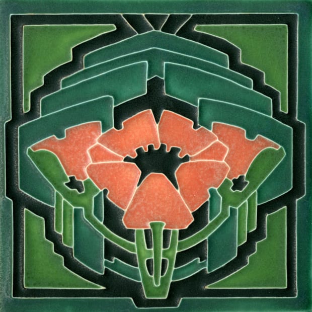 Poppy Tile by Motawi.