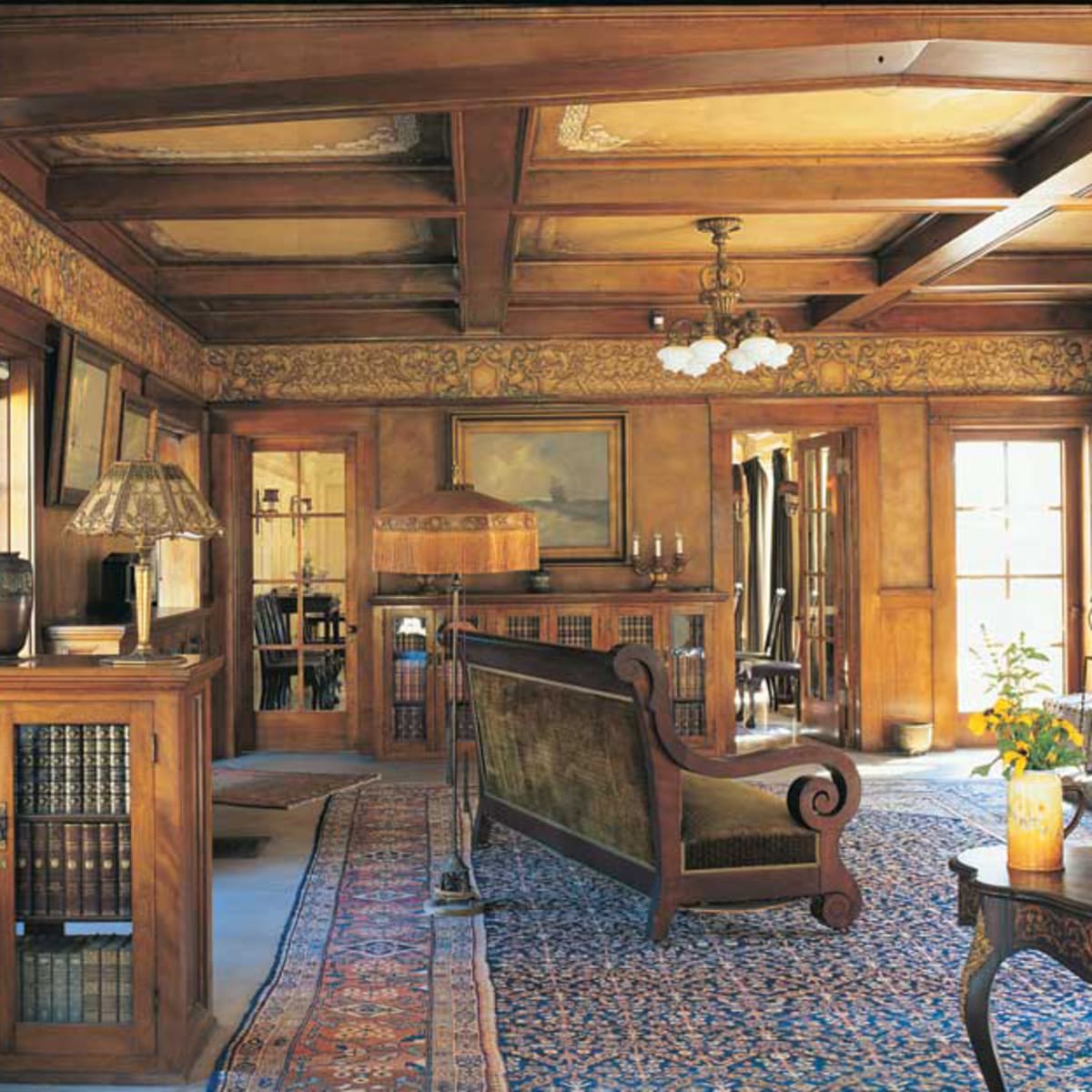 Ceiling Beams In Between Design For The Arts Crafts House Arts Crafts Homes Online