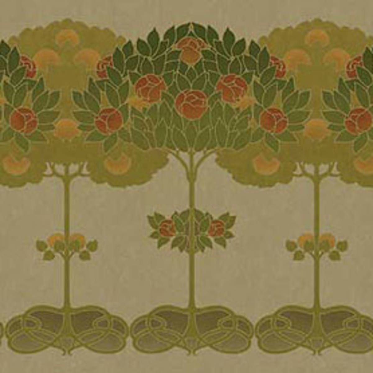 Arts Crafts Floral Multi Wallpaper  Dunelm
