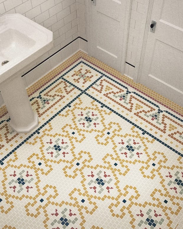 Heritage Tile create a “rug" pattern