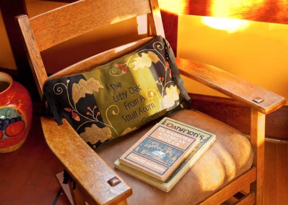 Vintage items are comfortable in the 1906 house.
