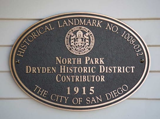 The North Park Dryden Historic District was officially established in 2011.