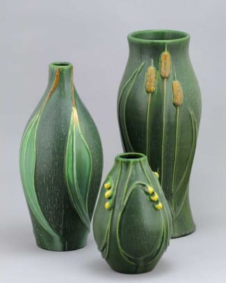 Nature-inspired vases from Door Pottery.