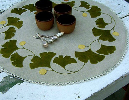 Ginkgo Table Round from Ann Wallace & Friends.