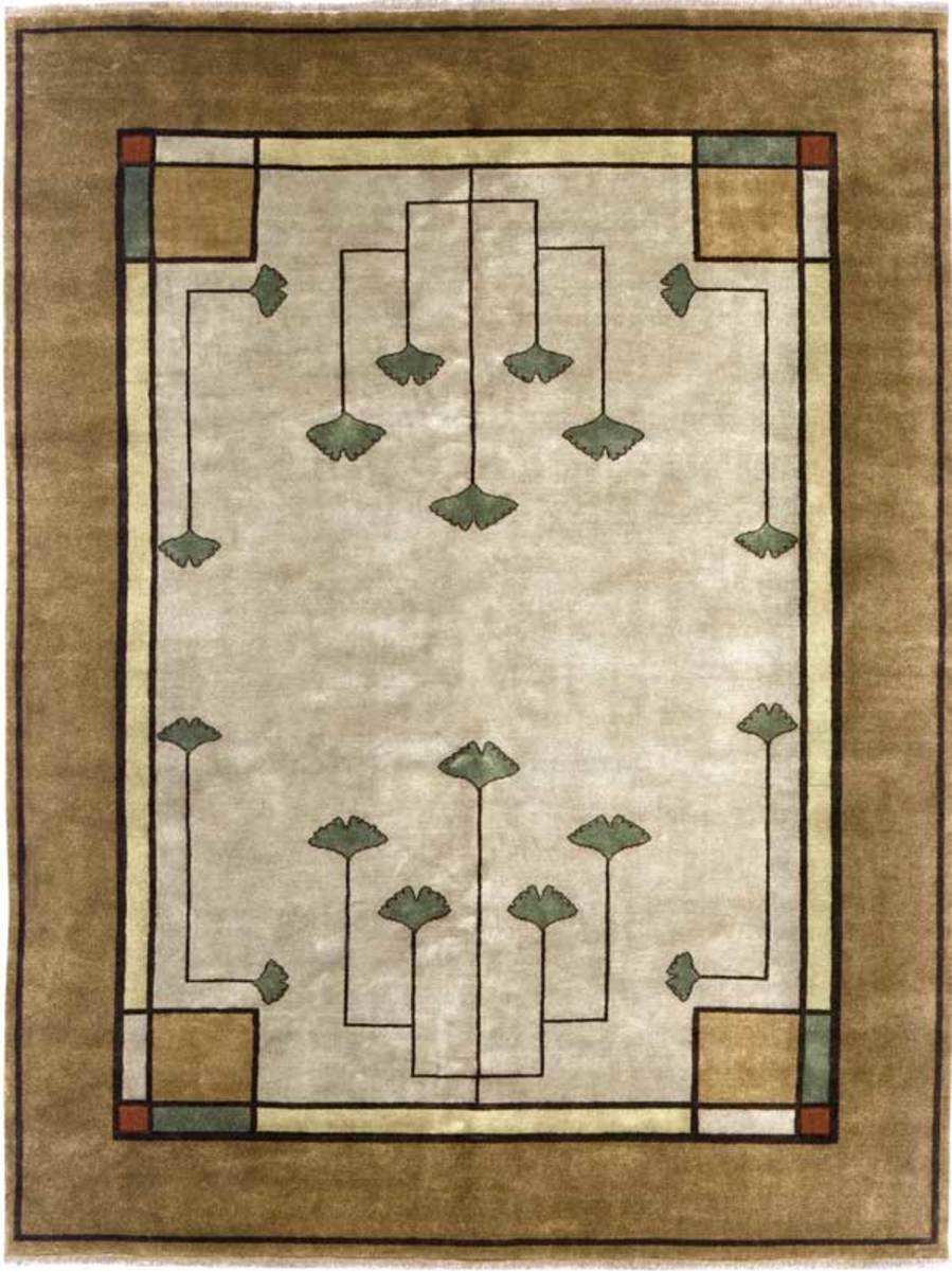 The ‘Ginkgo’ rug from Persian Carpet is based on a popular motif.