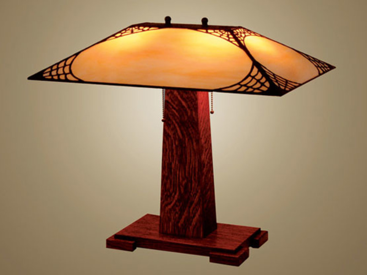 mission,arts and crafts Details about   Handel Daffodil table lamp 