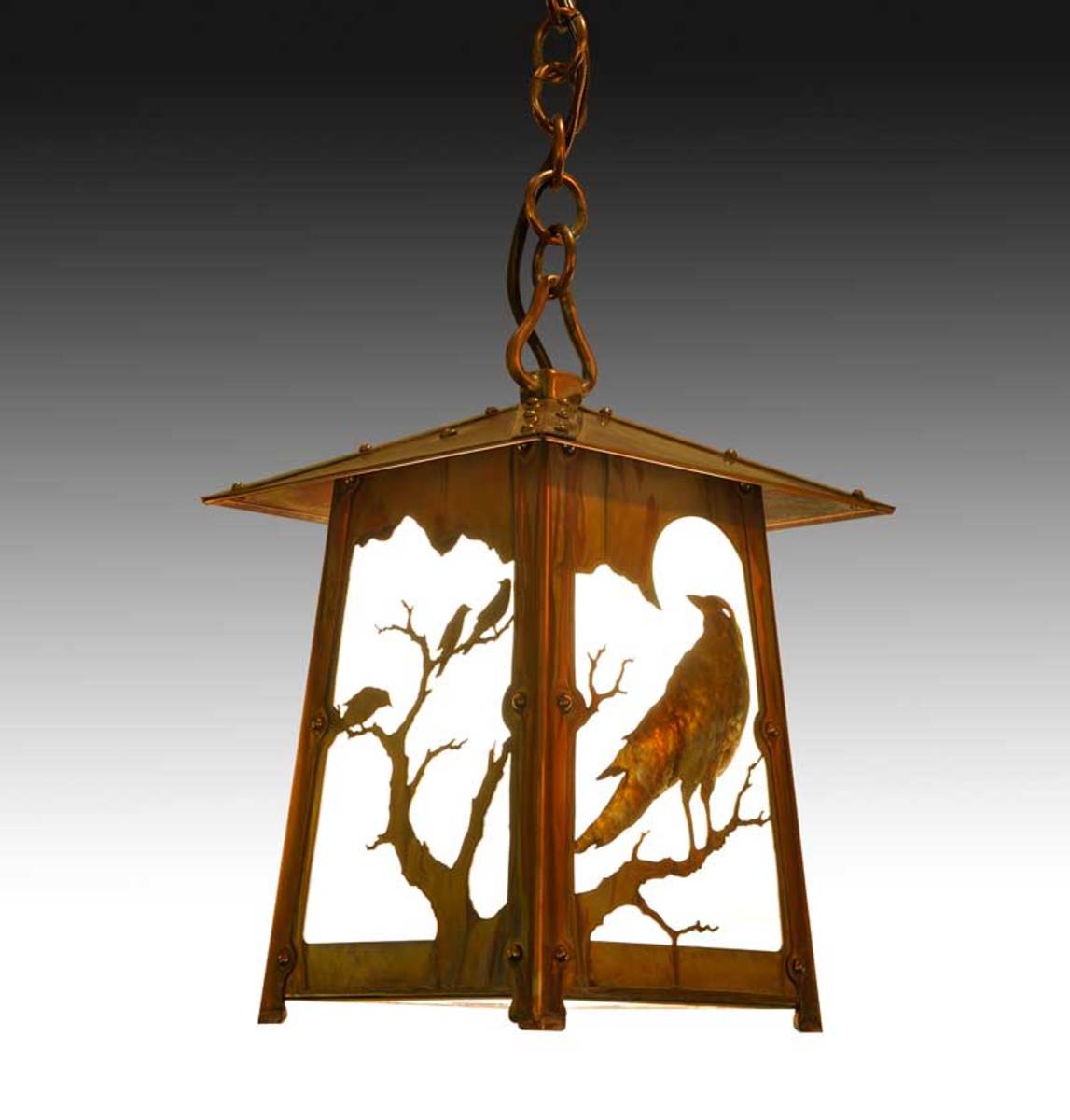 ‘Raven’ filigree lantern, Old California Lantern