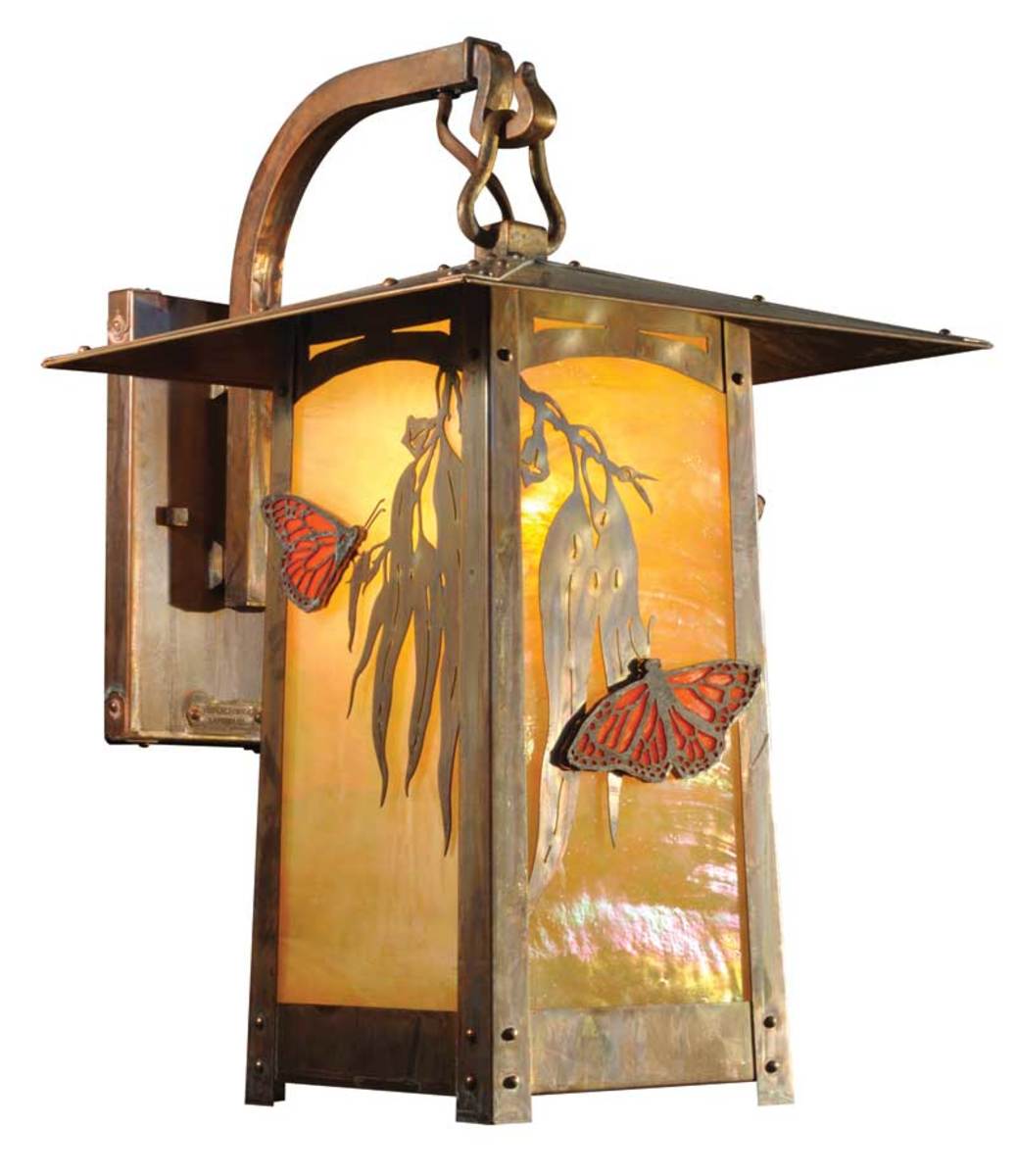 ‘Eucalyptus Butterfly’ filigree lantern