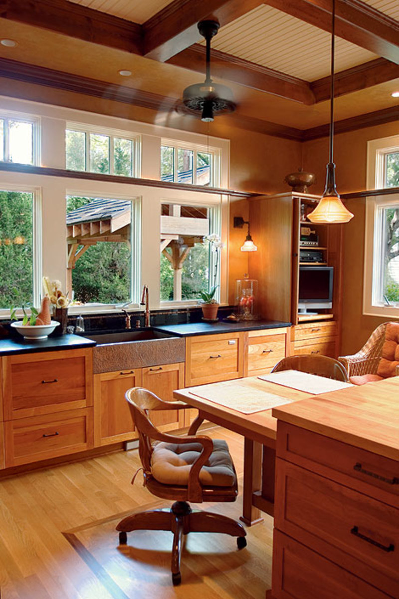 Kitchen with woodwork