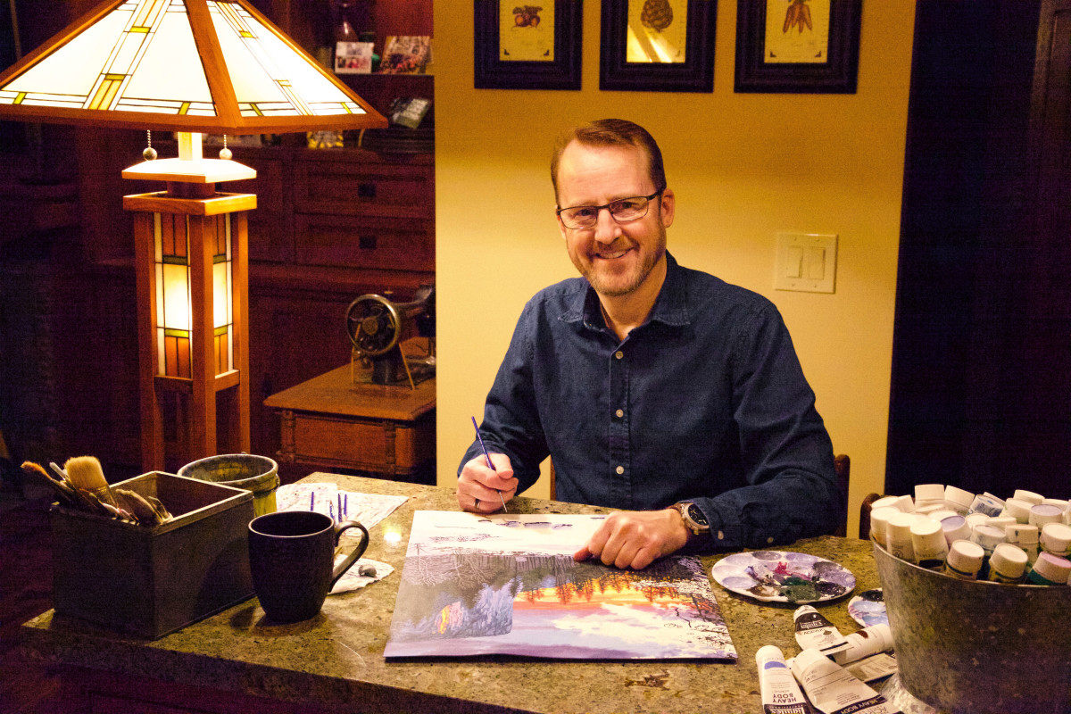 Exhibitor talks feature creative craftspeople, like illustrator Keith Rust.