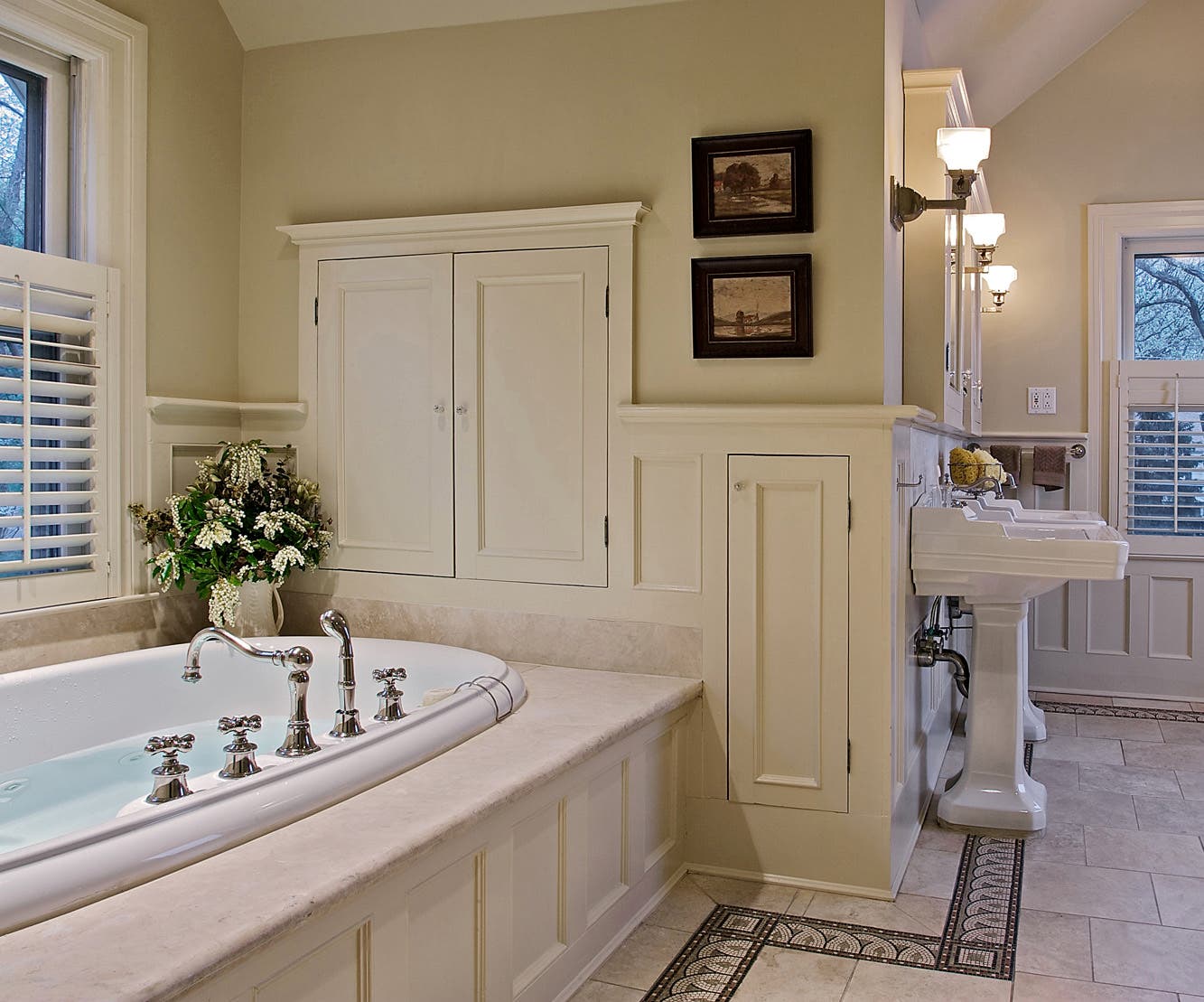 Bathrooms for the Craftsman Era Home | Arts \u0026 Crafts Homes Online, image size:1333x1109